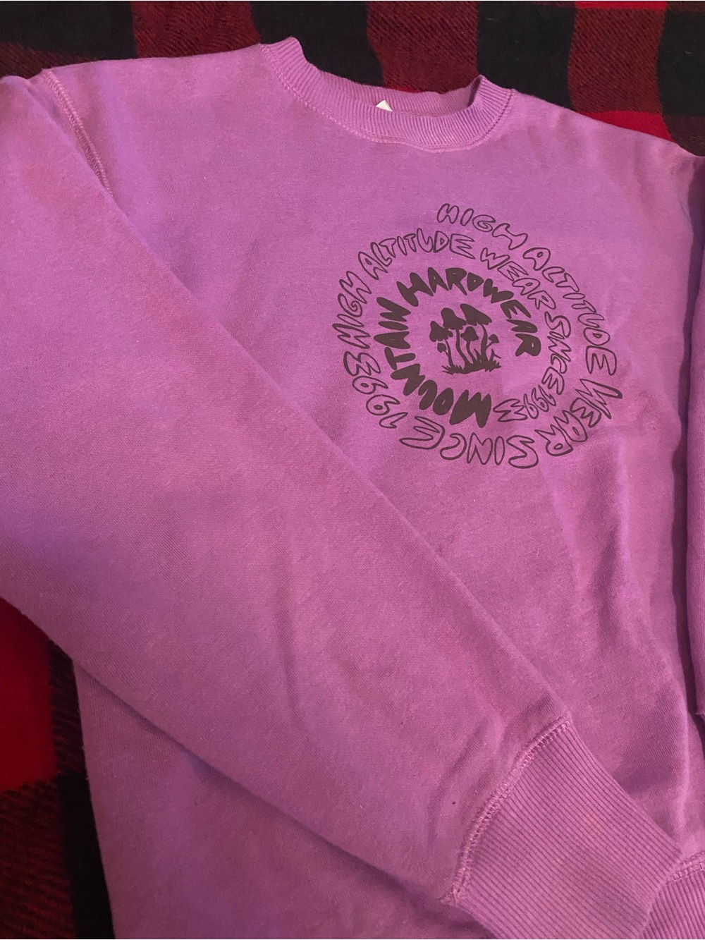 Mountain Hardwear High Alt Mushroom Pullover Crew Sweatshirt - Purple Allium